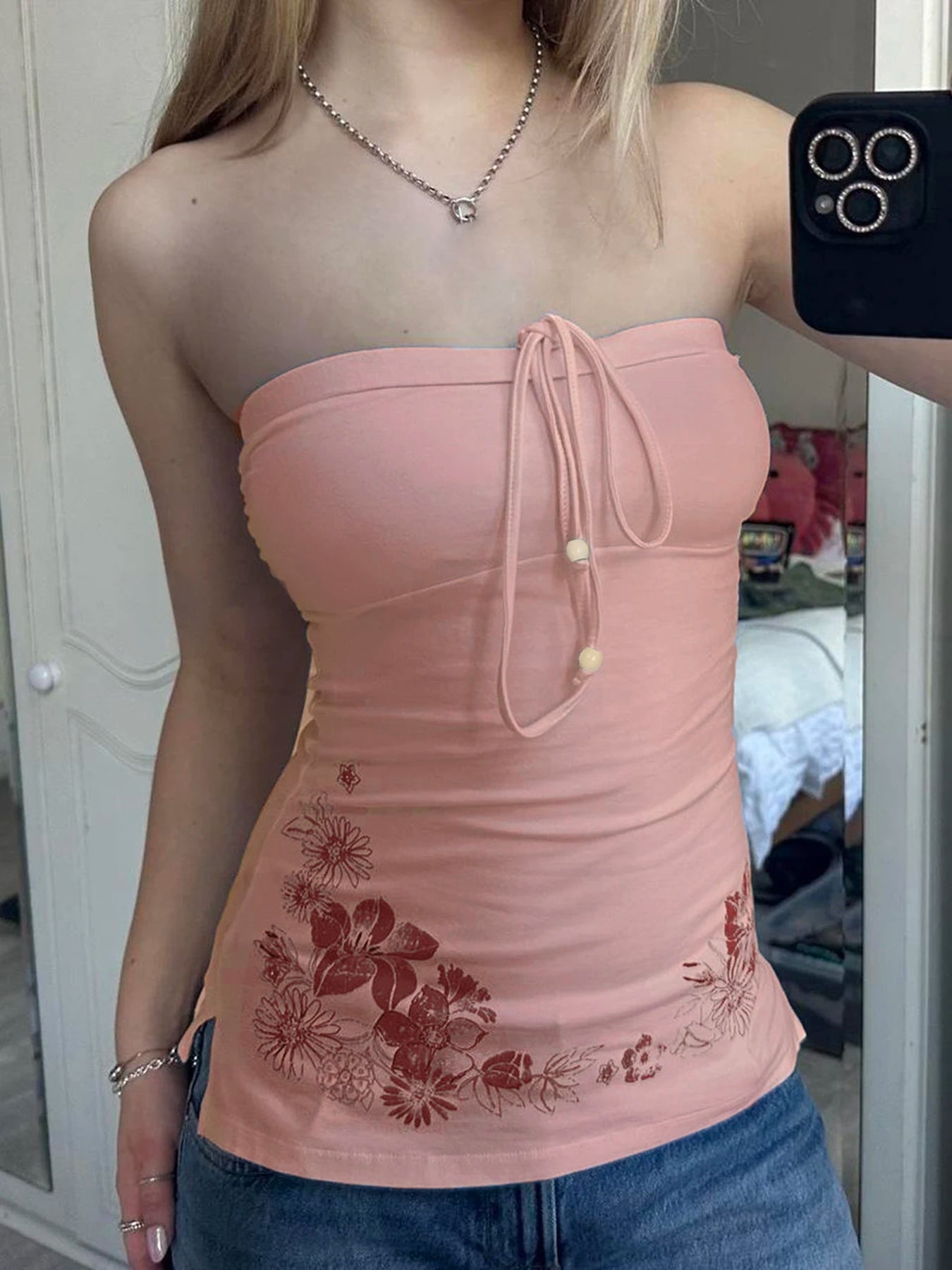 Dreamy flower summer tank top