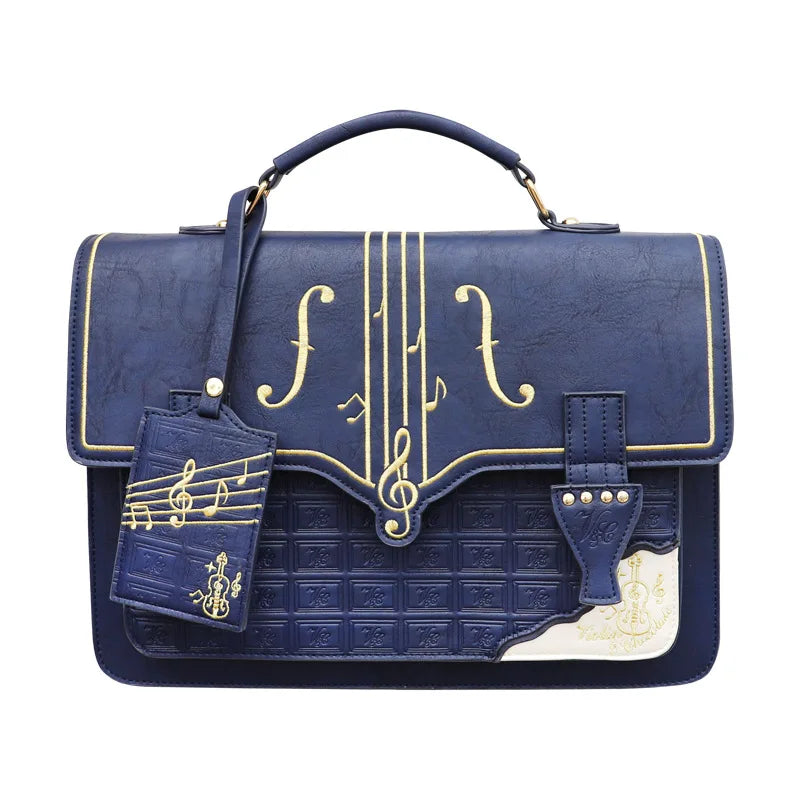 vintage piano hand&shoulder bag