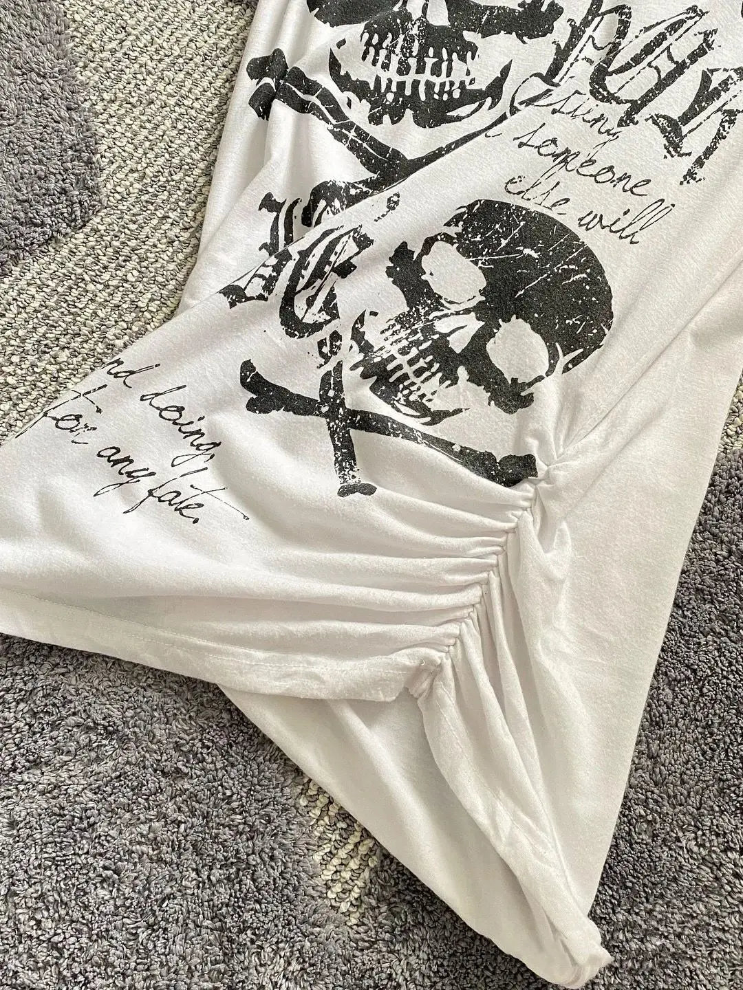 Y2K Vintage Skeleton T-Shirt