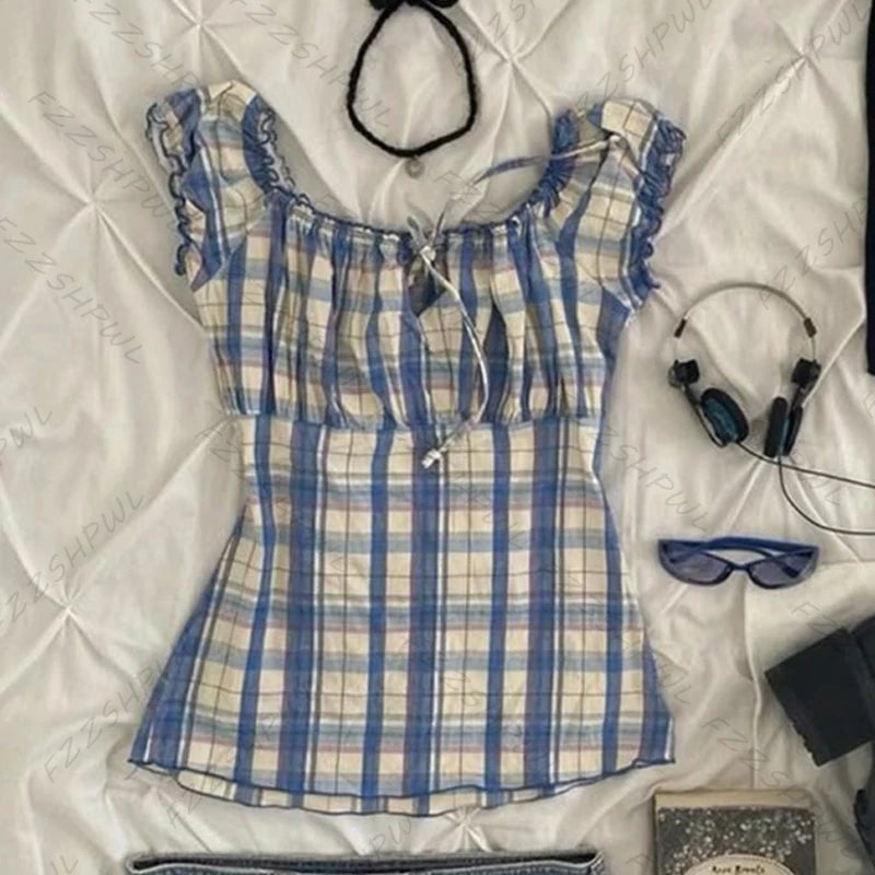 Plaid downtown blue dreams