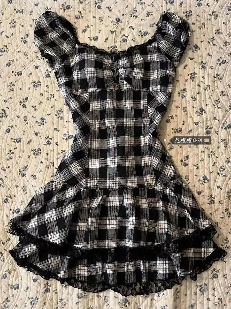 Black Pattern Horror Protagonist top
