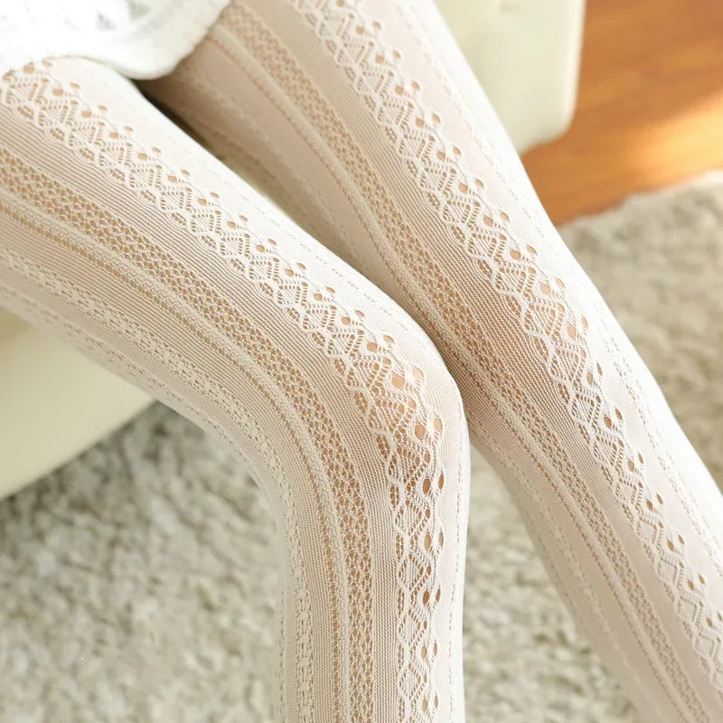 soft pattern color tights