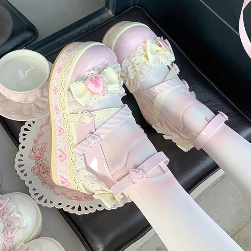 Kawaii Lolita Strawberry shortcake shoes