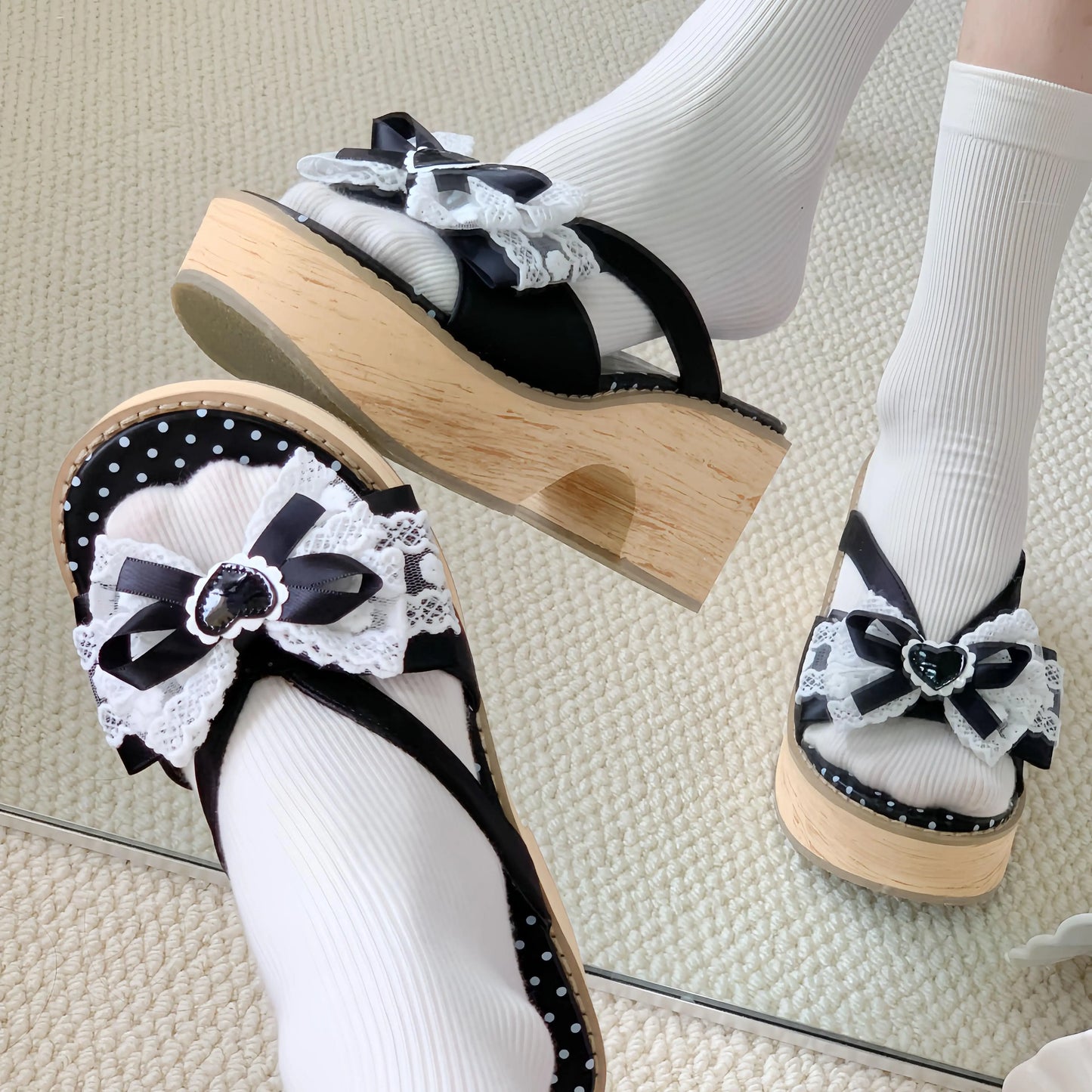 Japanese Lolita Sandals bow