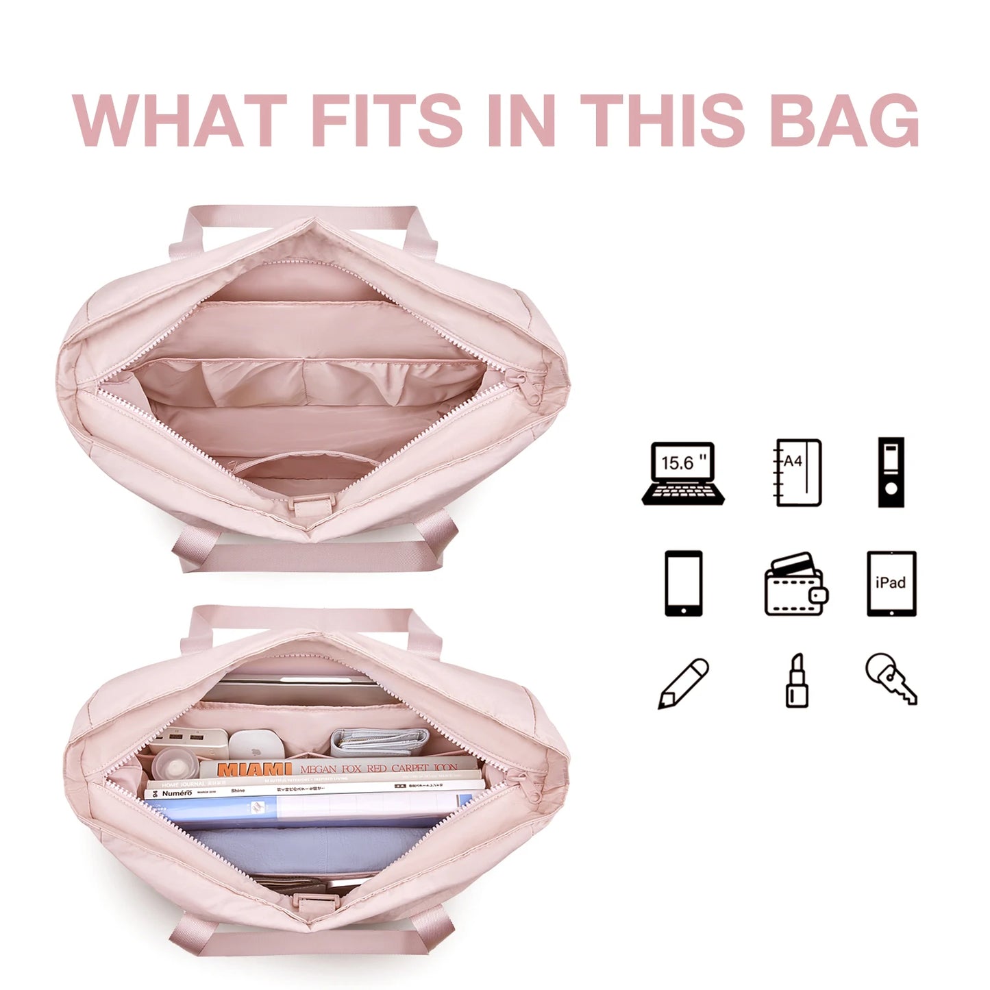 smart yoga travel tote fluf cloud bag