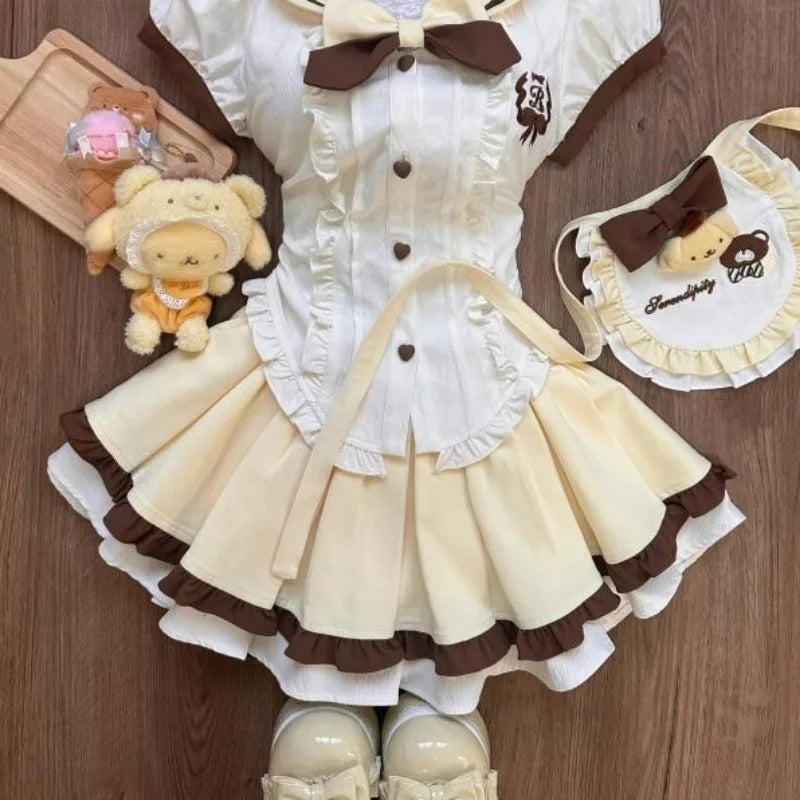 Yellow shoujo kawaii set