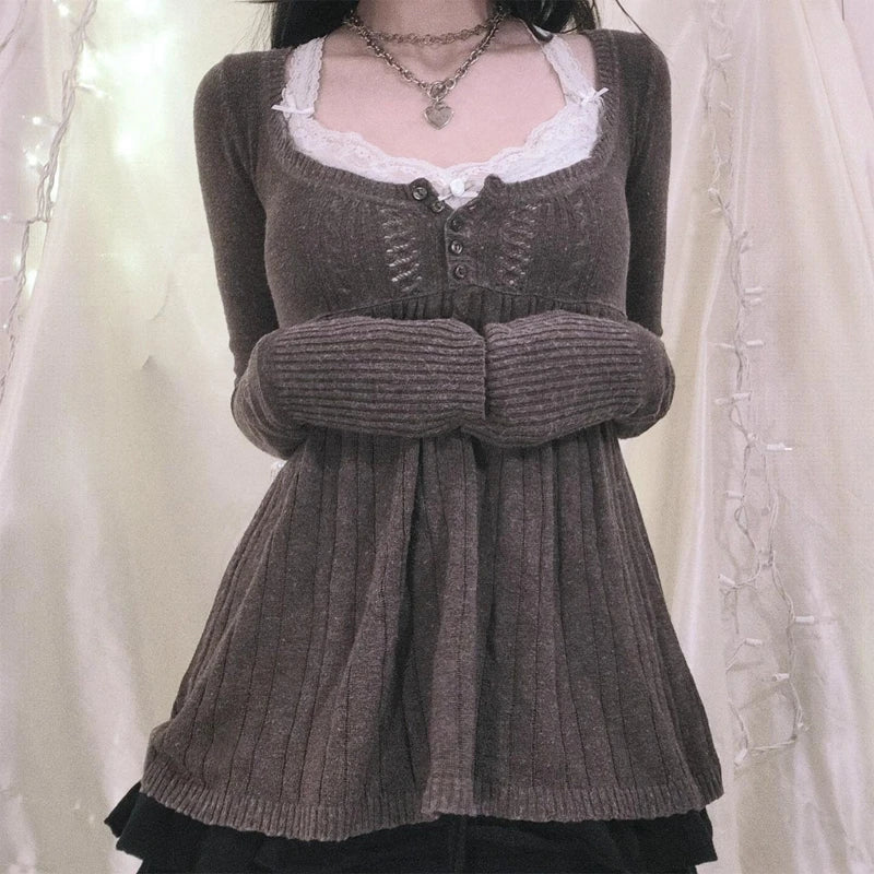 Downtown soft layering fall sweater