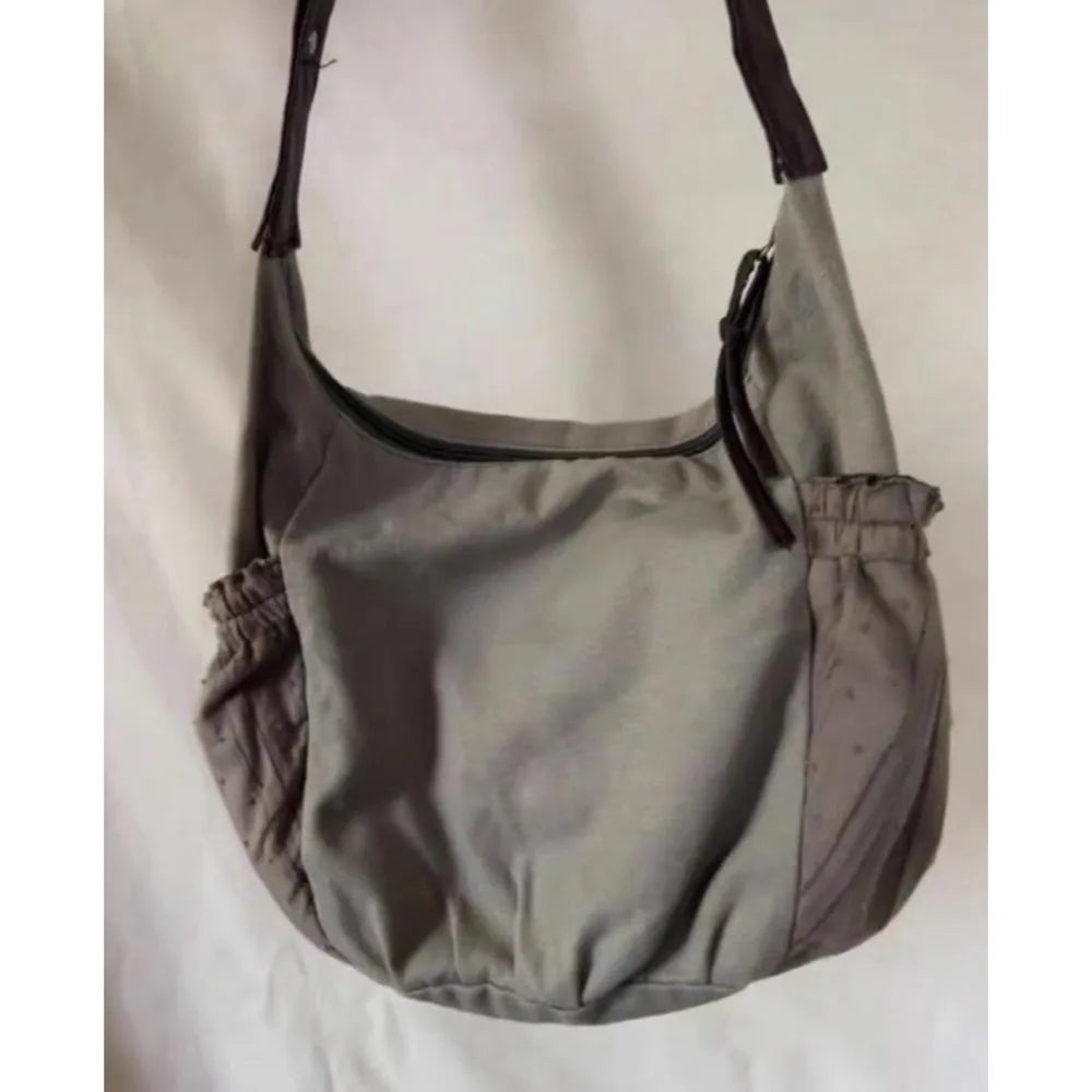 Vintage messenger bow shoulder bag