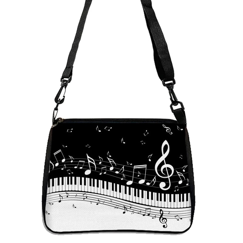 Music Note piano shoulder bag