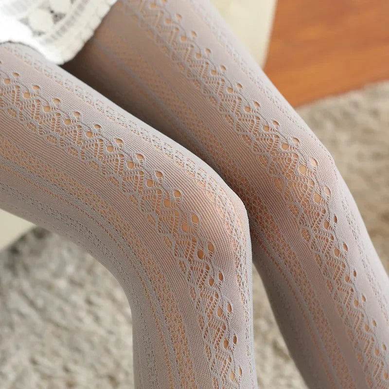 soft pattern color tights