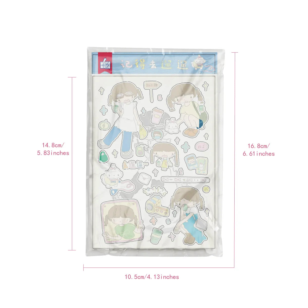 Girls characters sticker sheets
