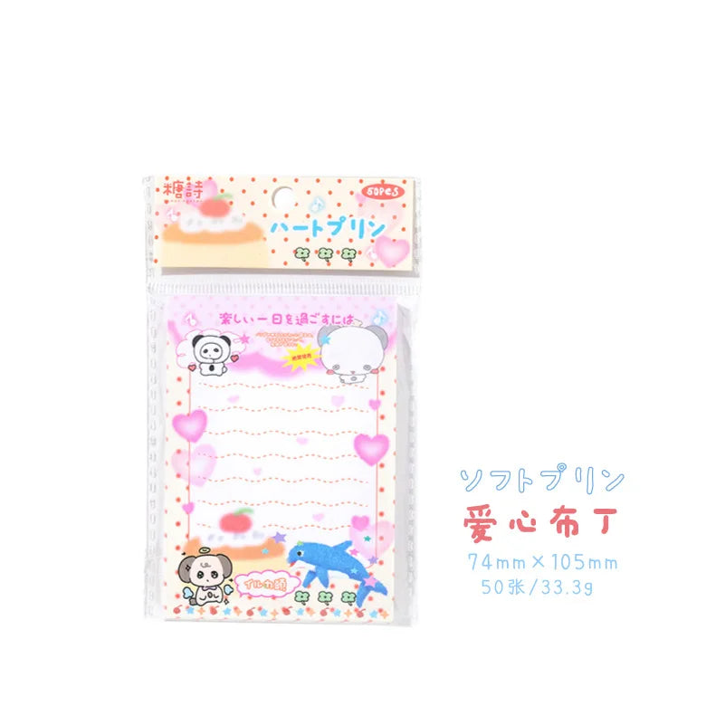 50 Sheets soft colored memopads