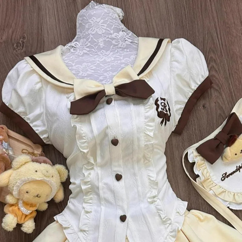Yellow shoujo kawaii set