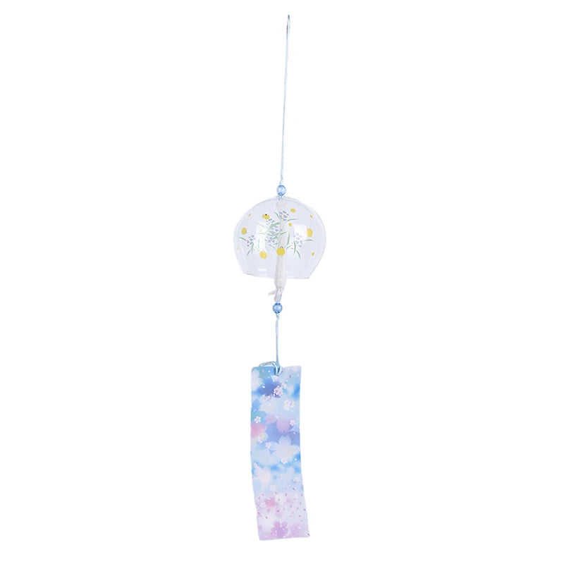 1PC Japanese Style Glass Wind Sakura Chimes