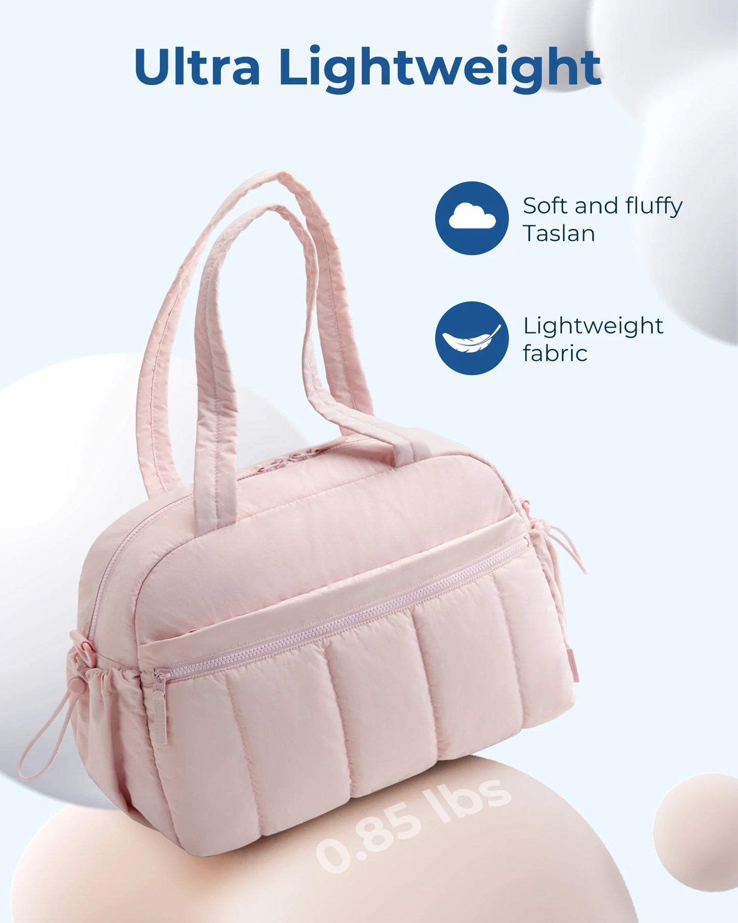 Smart travel cute pink fluf cloud bag