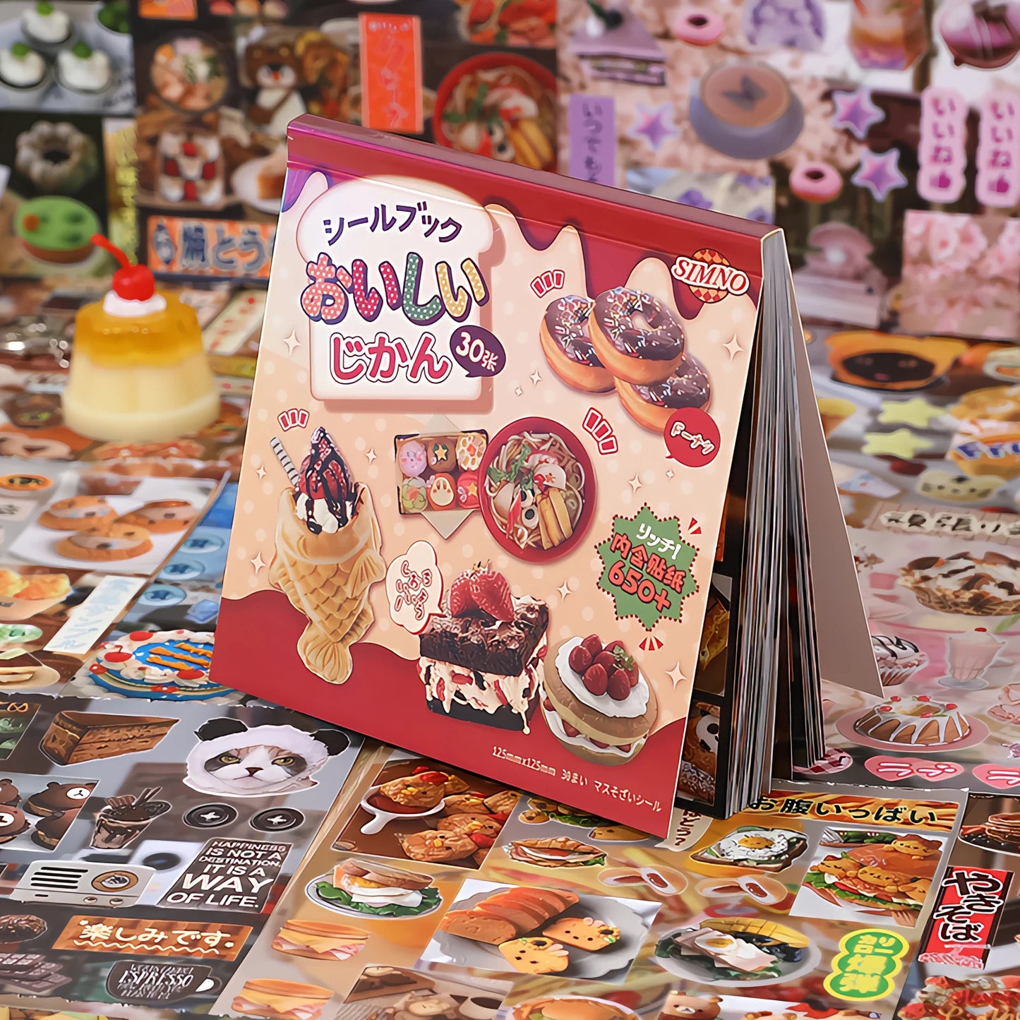 30ps glitter yummy tummy food stickers