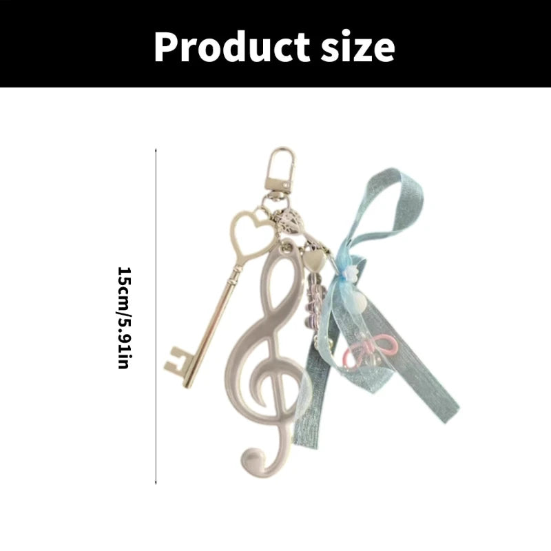 Blue music keychains