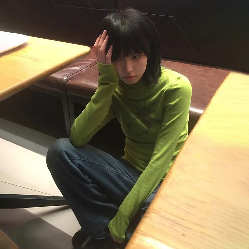 Green velvet top