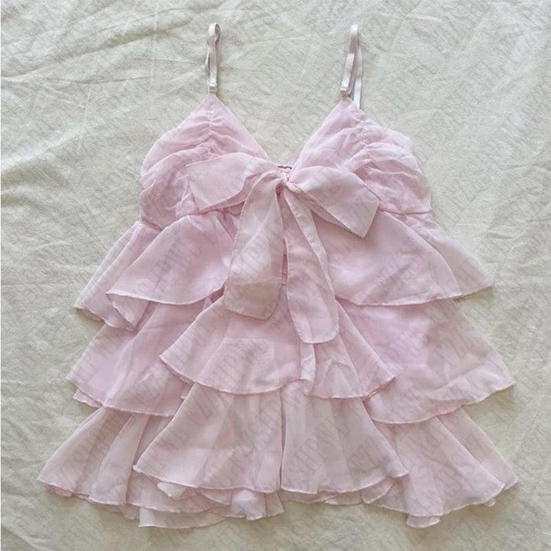 Pink flowy Shoujo Beach Girl Top