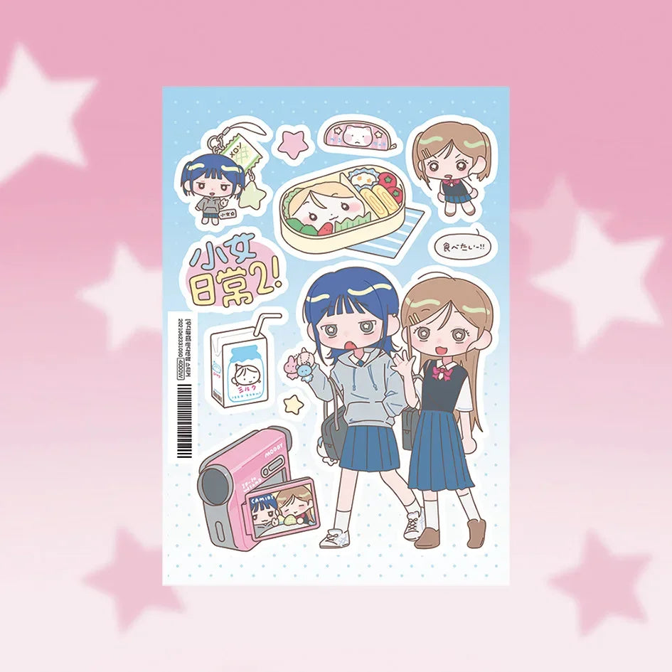 Cute Japanese skool girl sticker sheets