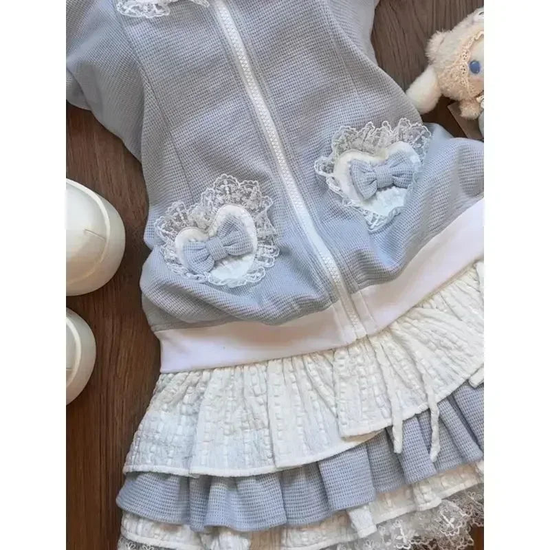 Blue sky kawaii 2pc set