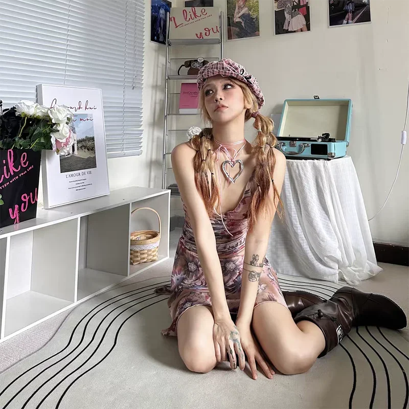 Pink Patterned Charm Hat