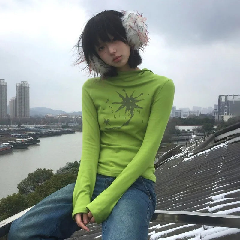 Green velvet top