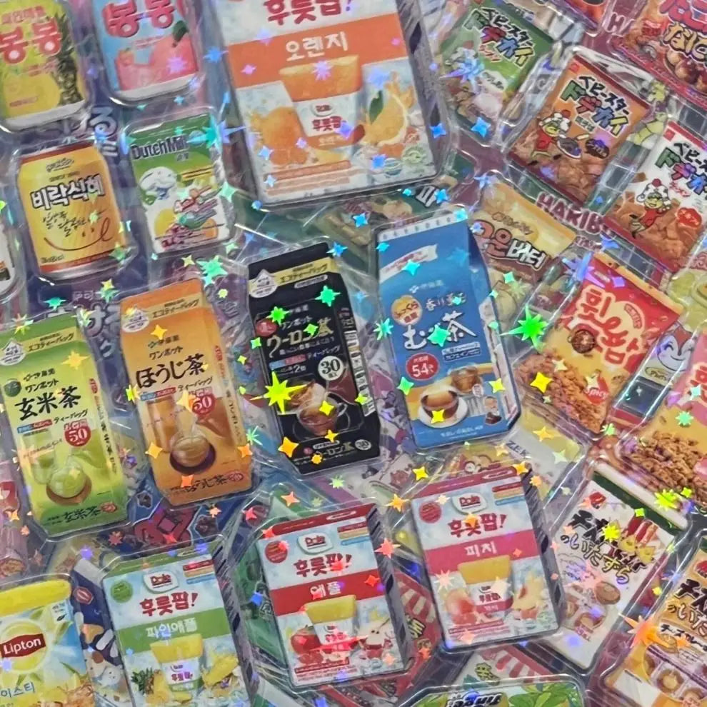 Cute Food And Snacks Stickers 5pc