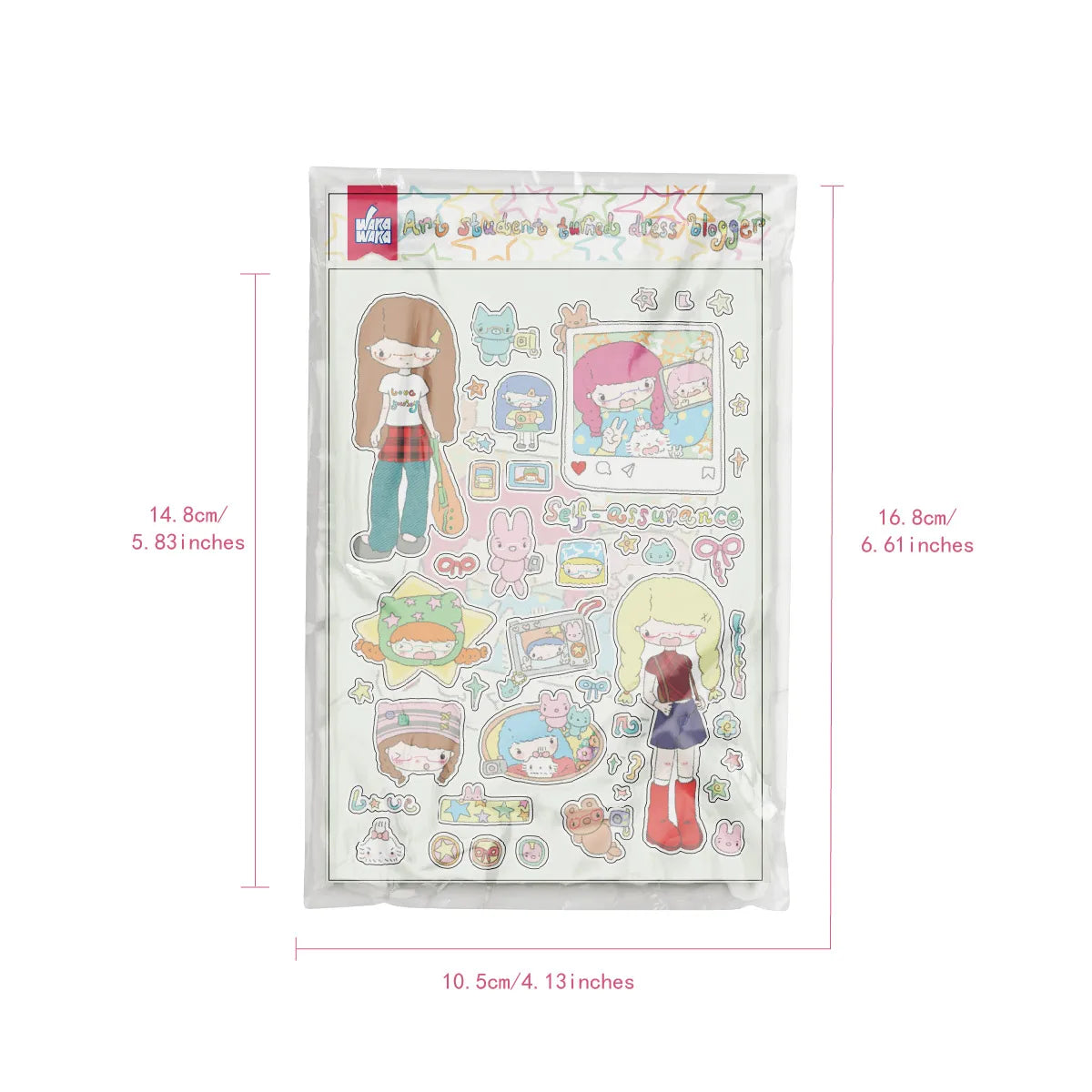 Girls characters sticker sheets