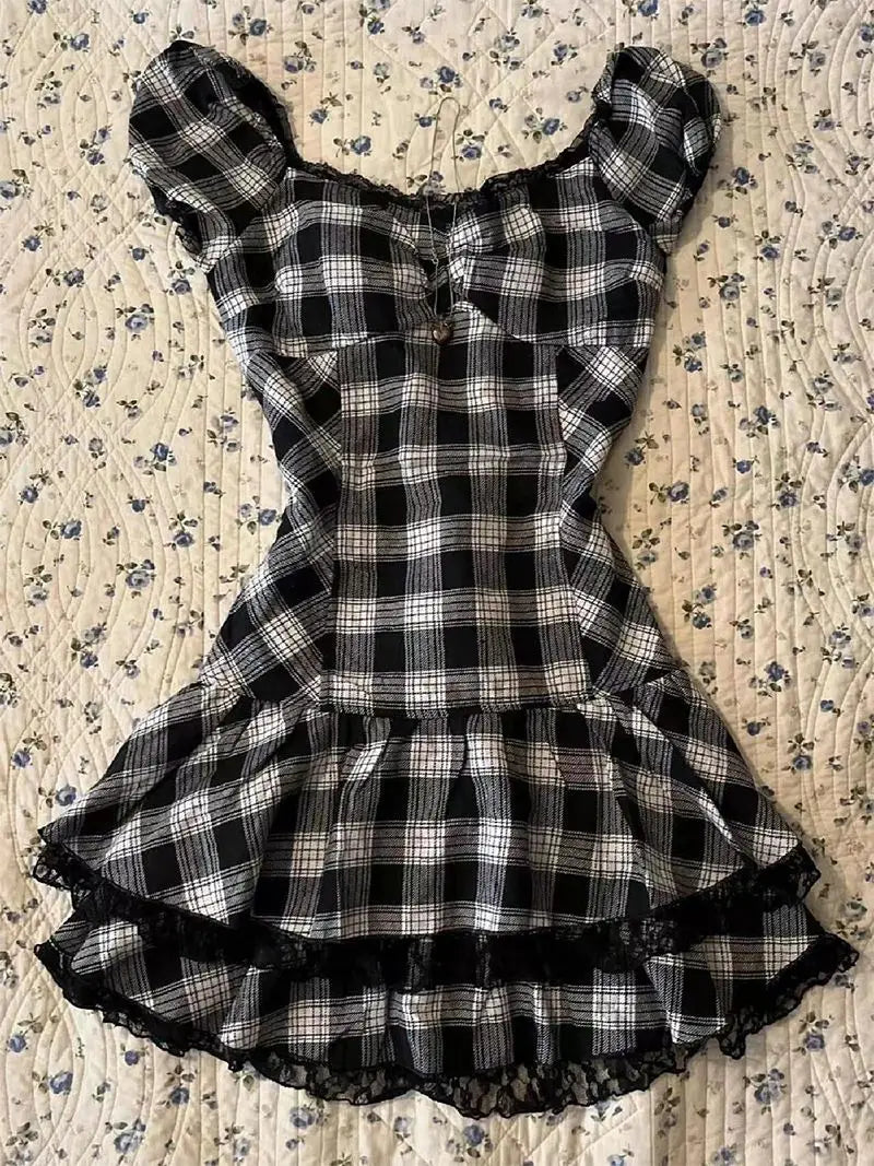 Black Pattern Horror Protagonist top