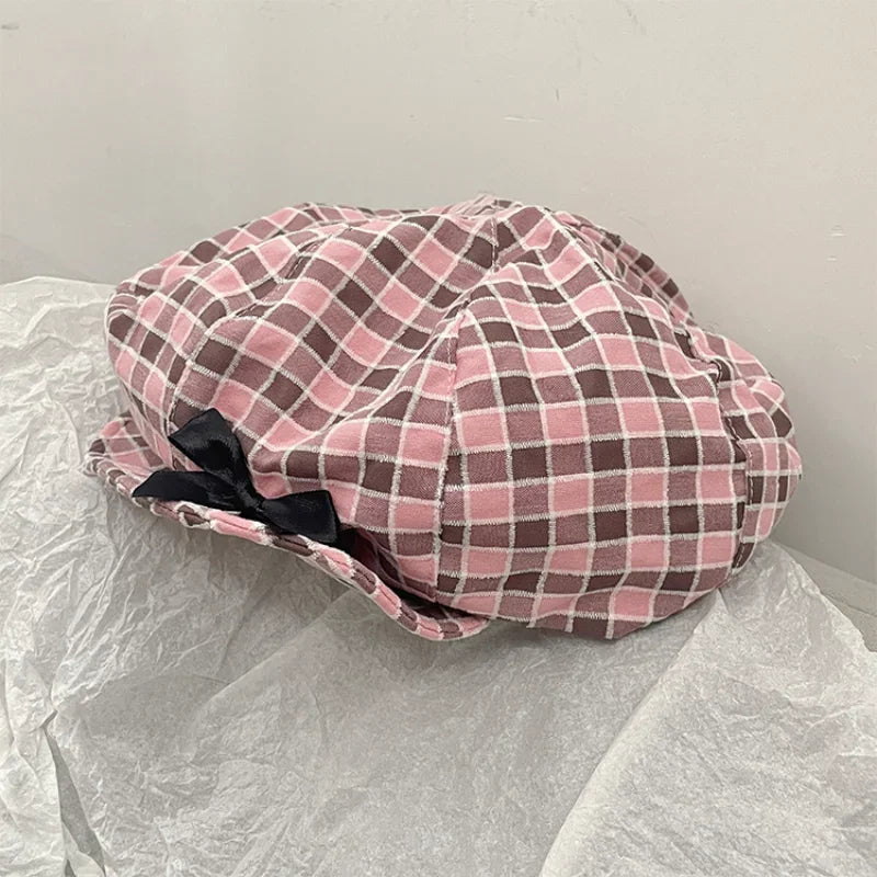 Pink Patterned Charm Hat