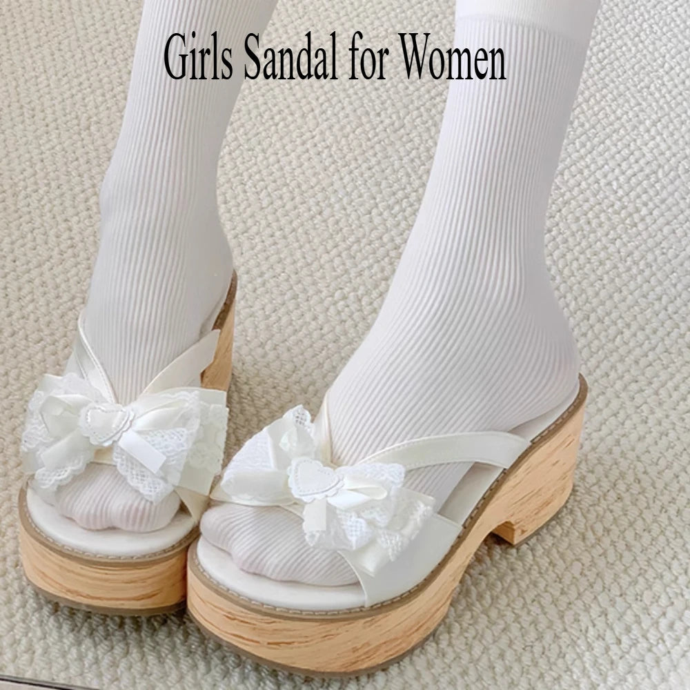Japanese Lolita Sandals bow
