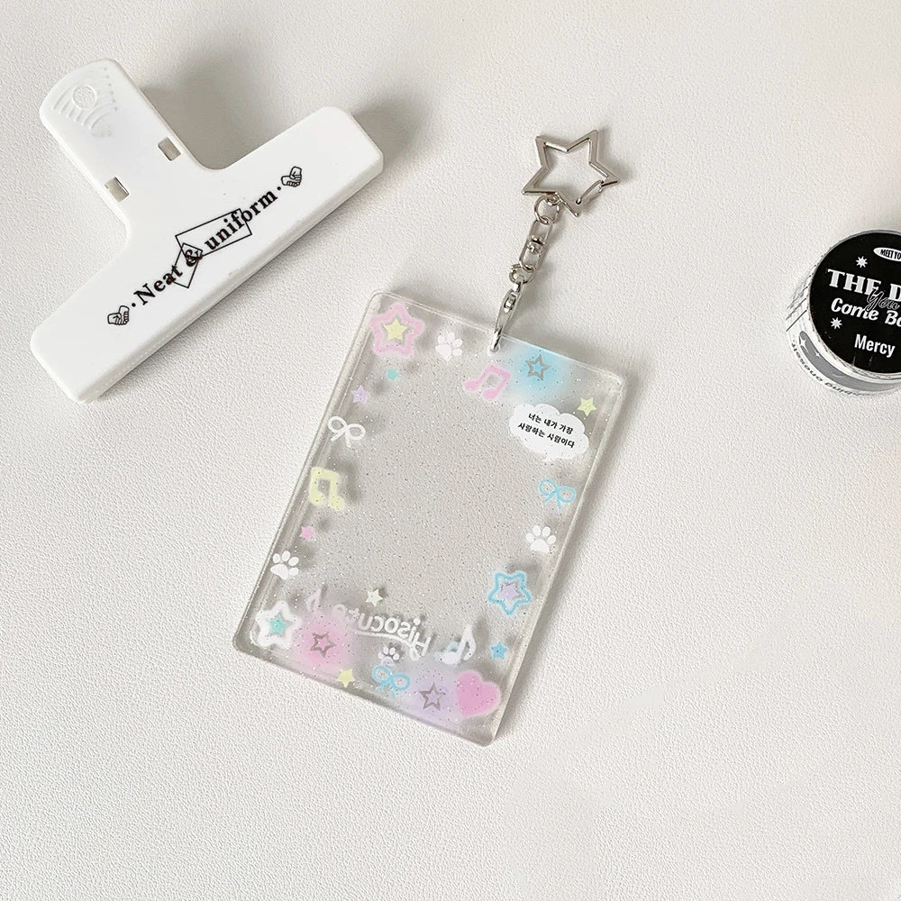Starry photocard keychain