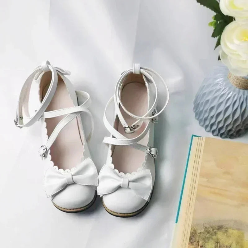 shoujo lolita bow shoes
