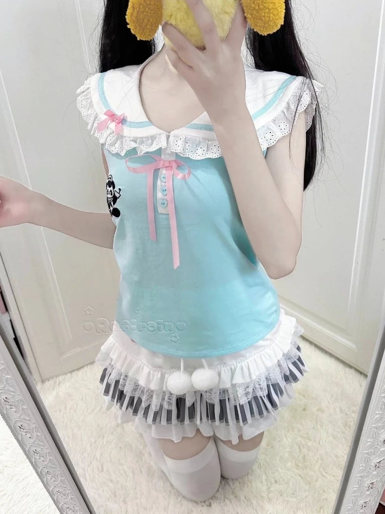 soft piano kawaii skirt
