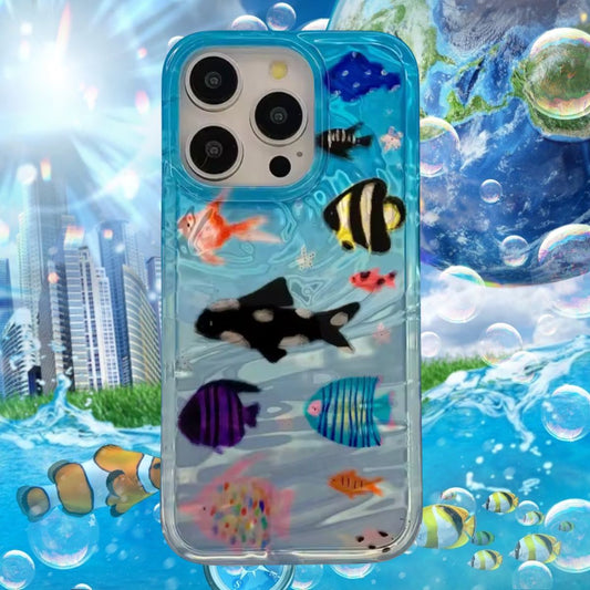 Frutiger aero fish phone case