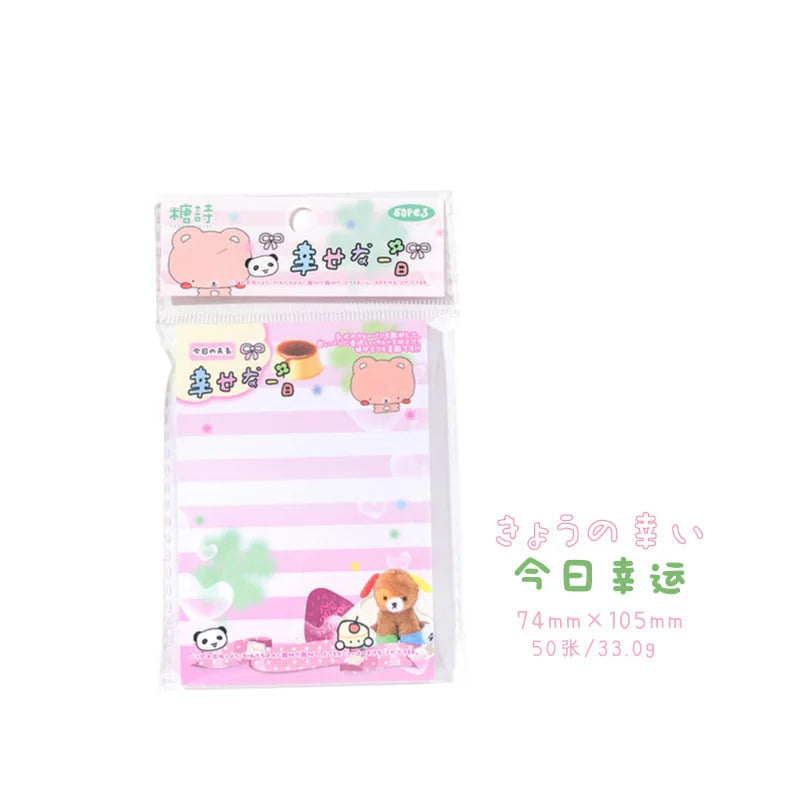 50 Sheets soft colored memopads