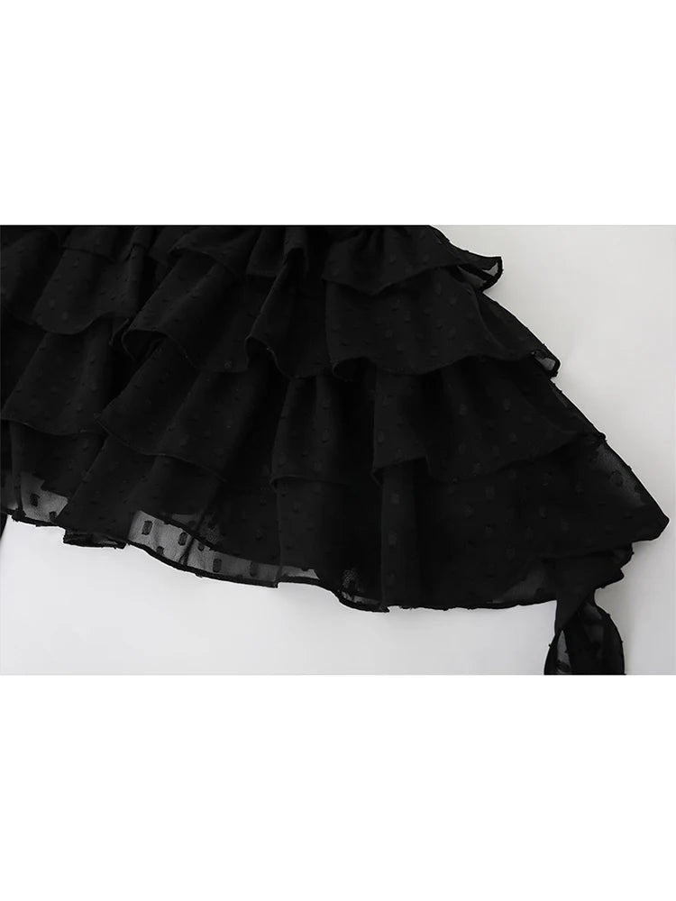 horror protagonist elegant dress