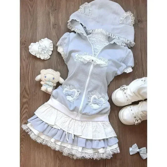 Blue sky kawaii 2pc set