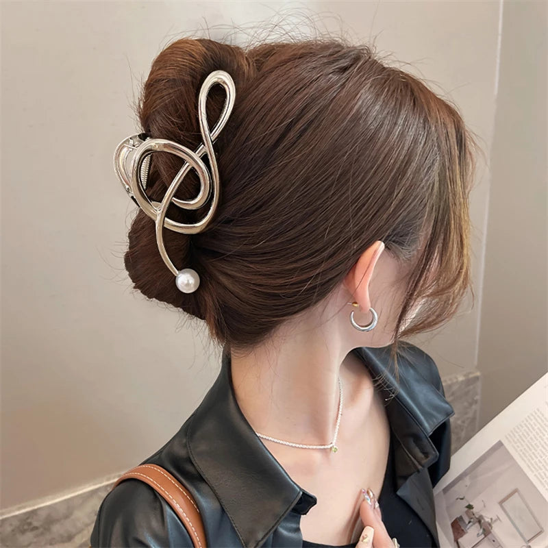 Musical note piano hairclip