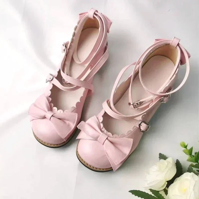 shoujo lolita bow shoes