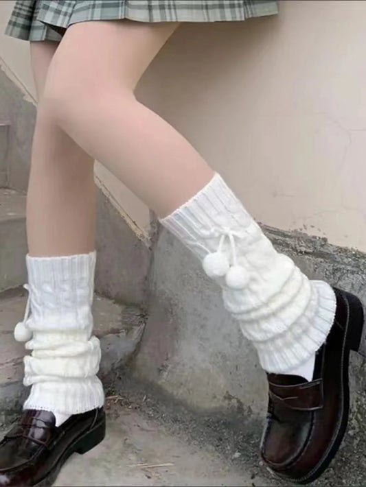 leg warmers pompom
