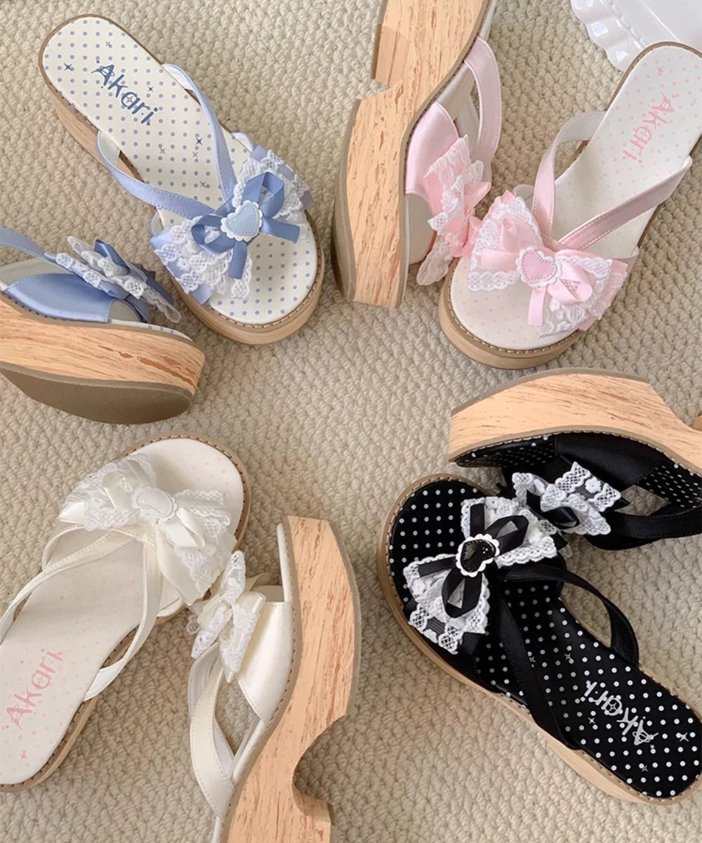 Japanese Lolita Sandals bow