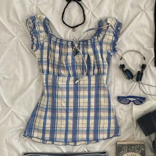 Plaid downtown blue dreams