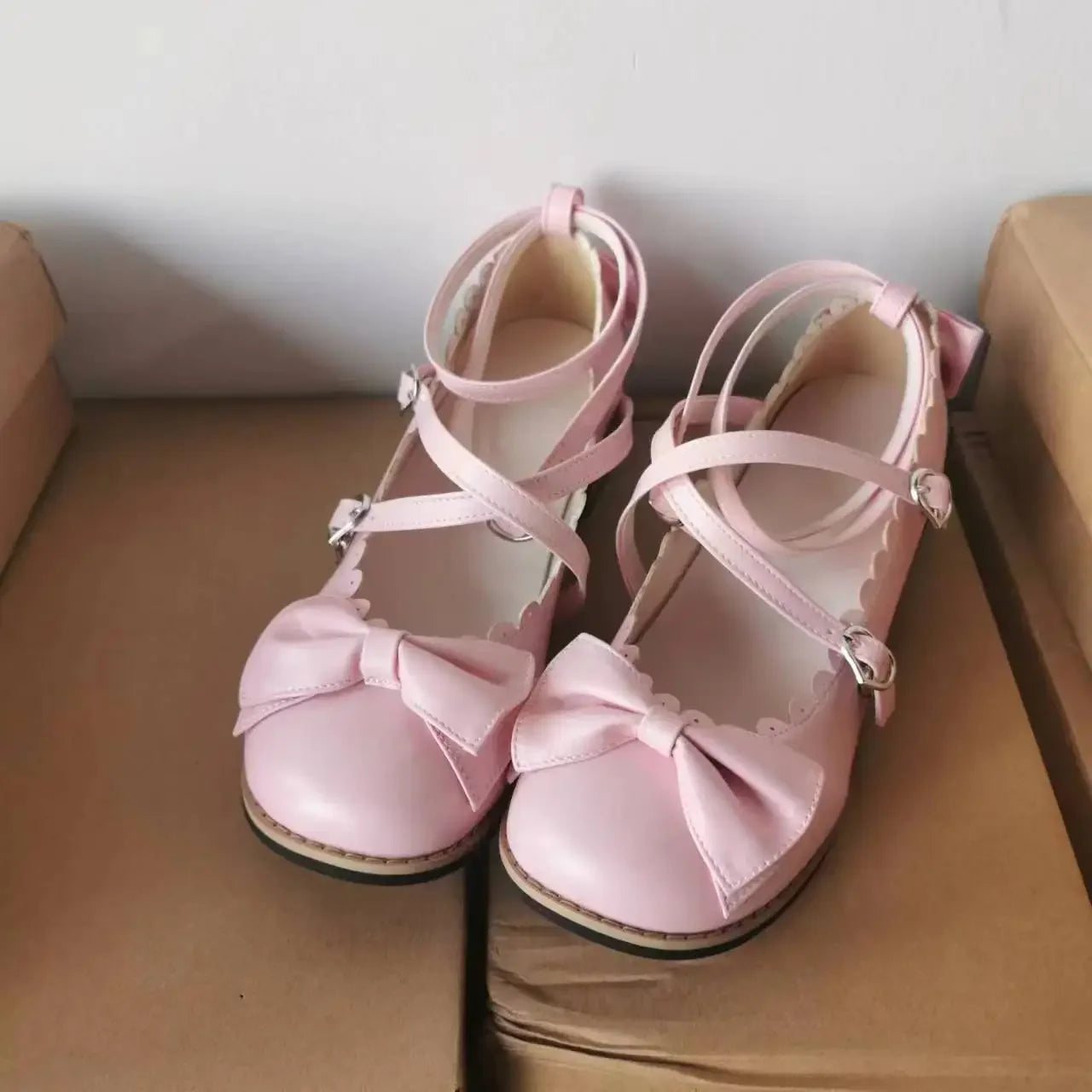 shoujo lolita bow shoes