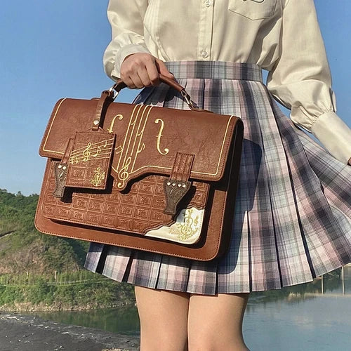 vintage piano hand&shoulder bag