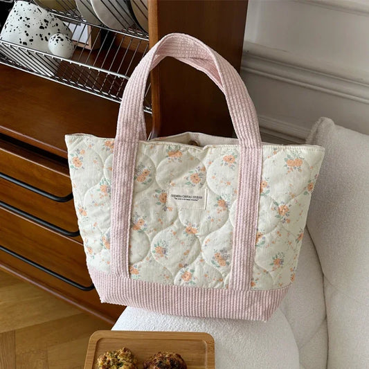 Sweet Floral Soft Cushion Shoulder Bag