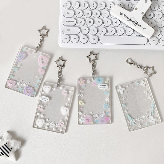Starry photocard keychain