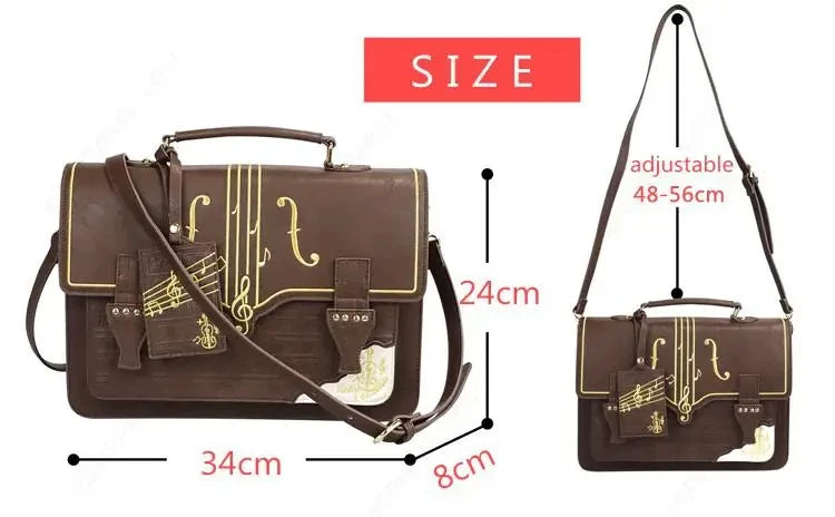 vintage piano hand&shoulder bag