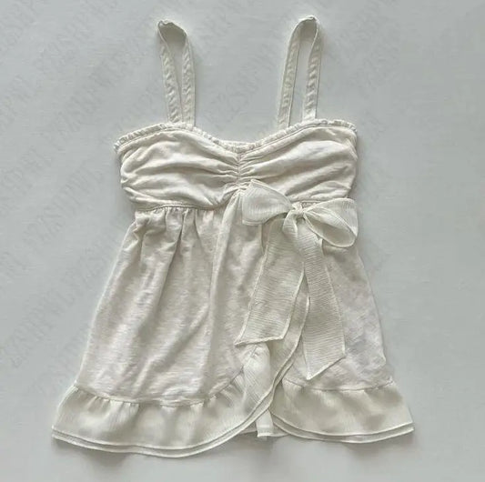 White Shoujo Simple Elegant top